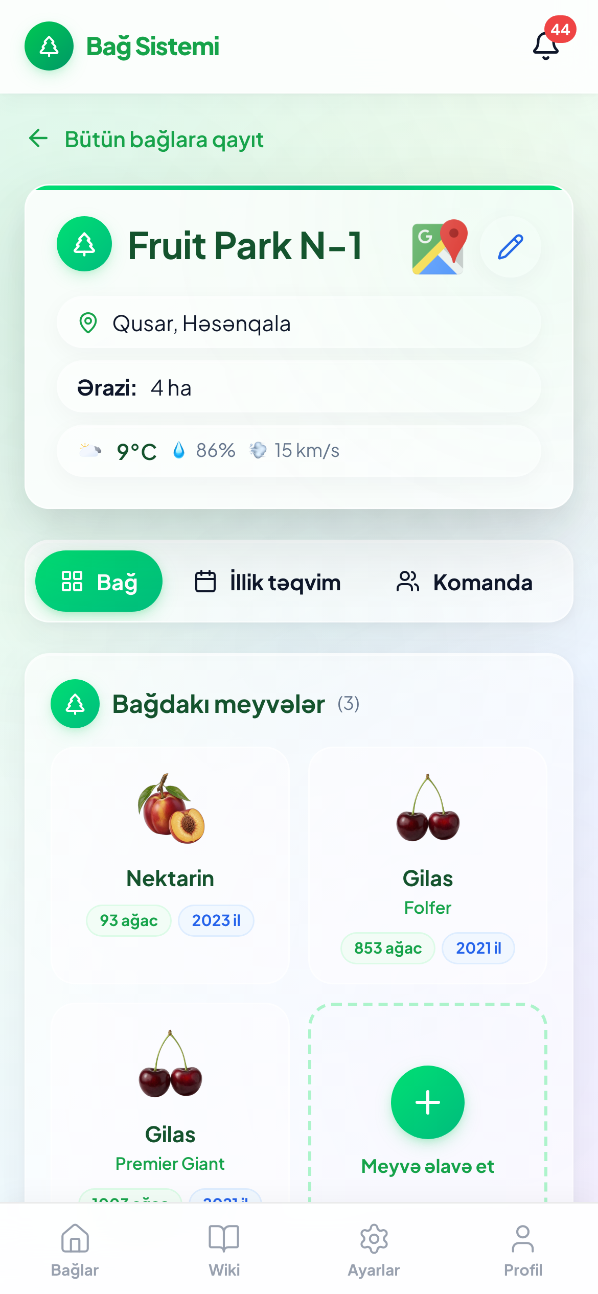 Bağ təfərrüatı